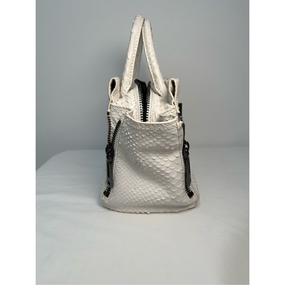 Botkier Ivory Leroy Embossed Anaconda Satchel Size 15” x 6.25” x 8.25”. #M-0925 - Picture 4 of 15